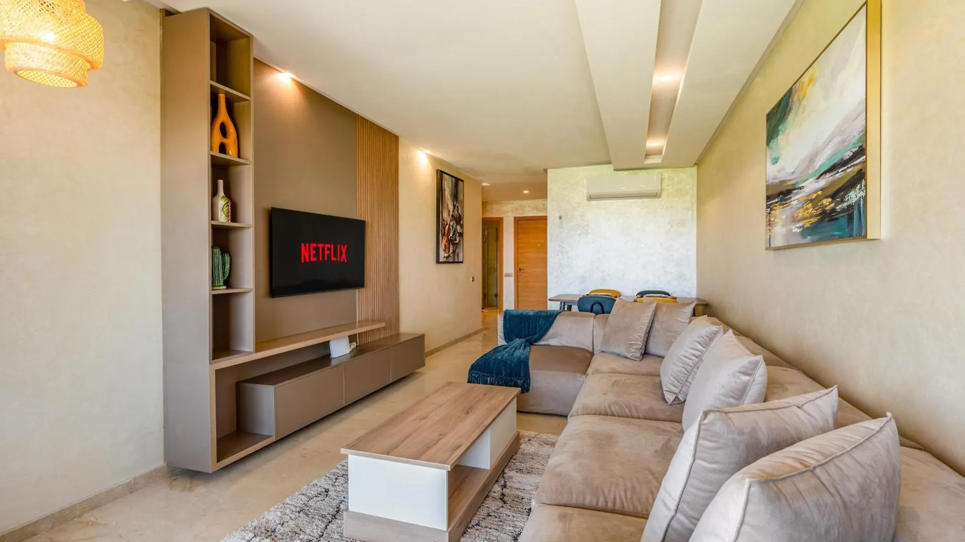Lägenhet Elegant Golf-View Apartment-Peaceful, Sunny & Chic Marrakesh