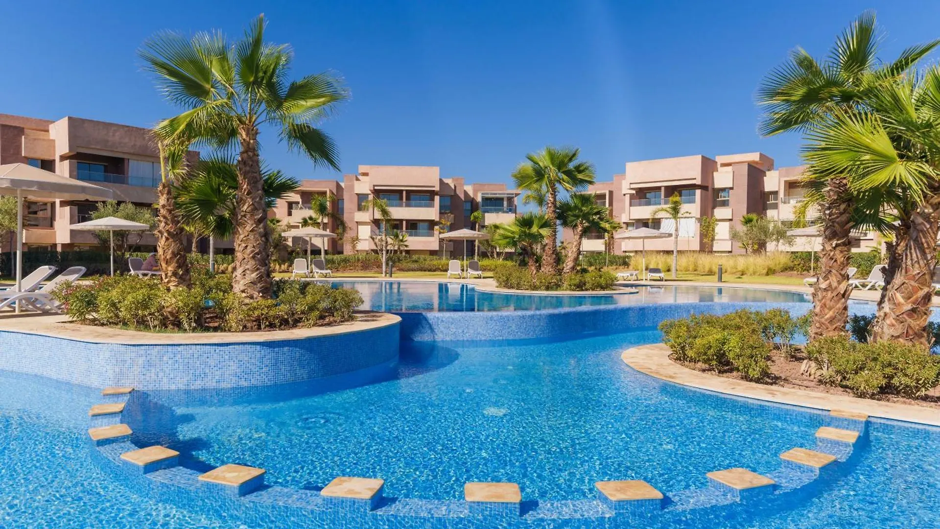 Elegant Golf-View Apartment-Peaceful, Sunny & Chic Marrakesh Marocko