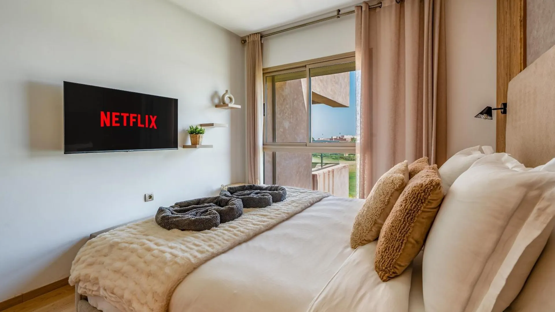 Elegant Golf-View Apartment-Peaceful, Sunny & Chic Marrakesh Lägenhet